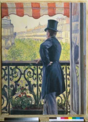Man on a Balcony, Boulevard Haussmann